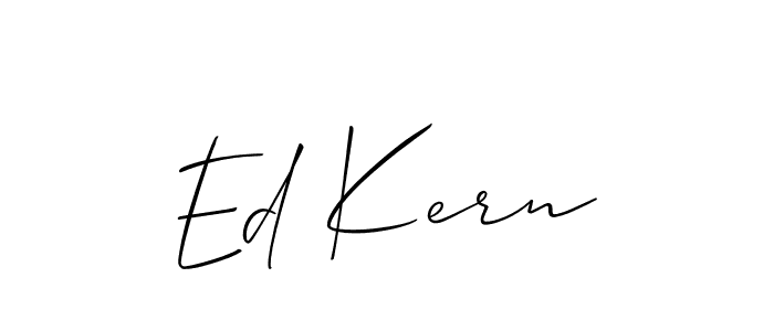 Create a beautiful signature design for name Ed Kern. With this signature (Allison_Script) fonts, you can make a handwritten signature for free. Ed Kern signature style 2 images and pictures png