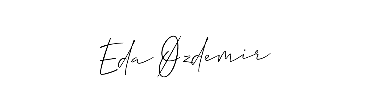 It looks lik you need a new signature style for name Eda Øzdemir. Design unique handwritten (Allison_Script) signature with our free signature maker in just a few clicks. Eda Øzdemir signature style 2 images and pictures png