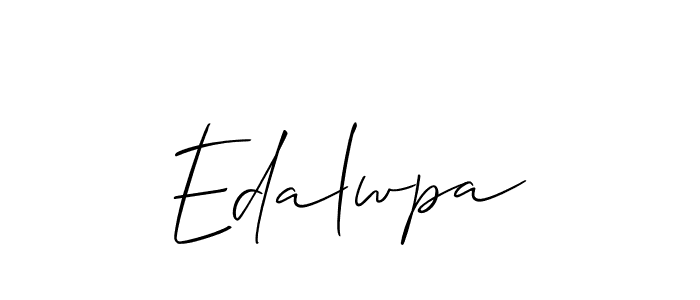 Make a short Edalwpa signature style. Manage your documents anywhere anytime using Allison_Script. Create and add eSignatures, submit forms, share and send files easily. Edalwpa signature style 2 images and pictures png