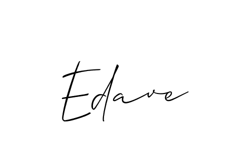 The best way (Allison_Script) to make a short signature is to pick only two or three words in your name. The name Edave include a total of six letters. For converting this name. Edave signature style 2 images and pictures png