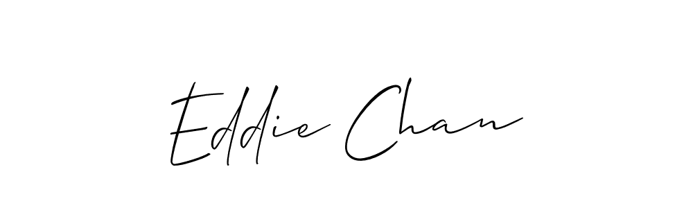 Eddie Chan stylish signature style. Best Handwritten Sign (Allison_Script) for my name. Handwritten Signature Collection Ideas for my name Eddie Chan. Eddie Chan signature style 2 images and pictures png