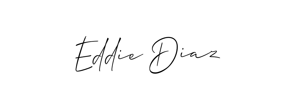 Eddie Diaz stylish signature style. Best Handwritten Sign (Allison_Script) for my name. Handwritten Signature Collection Ideas for my name Eddie Diaz. Eddie Diaz signature style 2 images and pictures png