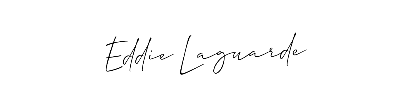 Also we have Eddie Laguarde name is the best signature style. Create professional handwritten signature collection using Allison_Script autograph style. Eddie Laguarde signature style 2 images and pictures png
