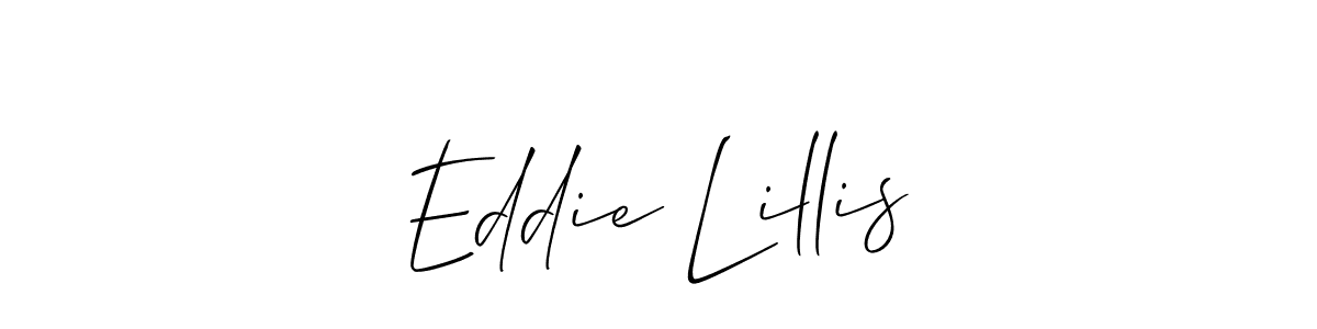 How to make Eddie Lillis name signature. Use Allison_Script style for creating short signs online. This is the latest handwritten sign. Eddie Lillis signature style 2 images and pictures png