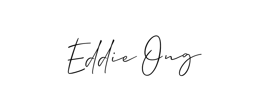 The best way (Allison_Script) to make a short signature is to pick only two or three words in your name. The name Eddie Ong include a total of six letters. For converting this name. Eddie Ong signature style 2 images and pictures png