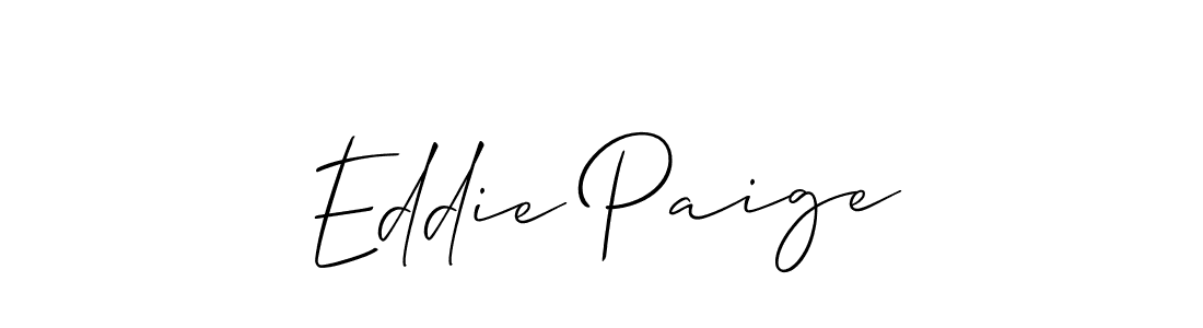 You should practise on your own different ways (Allison_Script) to write your name (Eddie Paige) in signature. don't let someone else do it for you. Eddie Paige signature style 2 images and pictures png