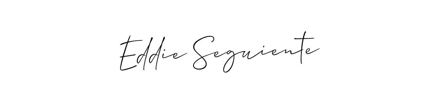 Here are the top 10 professional signature styles for the name Eddie Seguiente. These are the best autograph styles you can use for your name. Eddie Seguiente signature style 2 images and pictures png