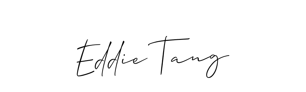 It looks lik you need a new signature style for name Eddie Tang. Design unique handwritten (Allison_Script) signature with our free signature maker in just a few clicks. Eddie Tang signature style 2 images and pictures png