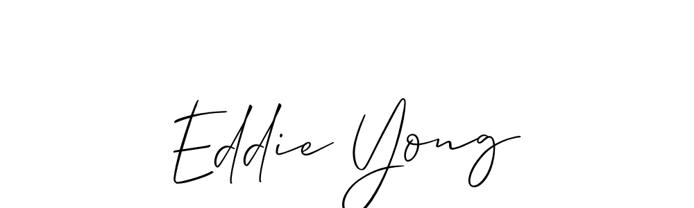 How to make Eddie Yong signature? Allison_Script is a professional autograph style. Create handwritten signature for Eddie Yong name. Eddie Yong signature style 2 images and pictures png