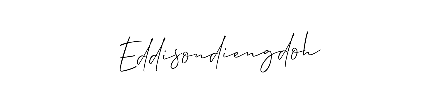 How to make Eddisondiengdoh signature? Allison_Script is a professional autograph style. Create handwritten signature for Eddisondiengdoh name. Eddisondiengdoh signature style 2 images and pictures png