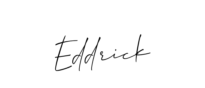 Allison_Script is a professional signature style that is perfect for those who want to add a touch of class to their signature. It is also a great choice for those who want to make their signature more unique. Get Eddrick name to fancy signature for free. Eddrick signature style 2 images and pictures png