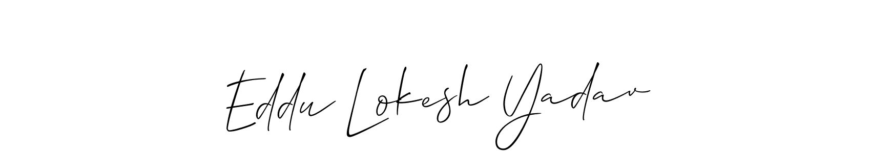 Here are the top 10 professional signature styles for the name Eddu Lokesh Yadav. These are the best autograph styles you can use for your name. Eddu Lokesh Yadav signature style 2 images and pictures png