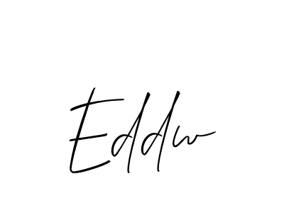 Make a beautiful signature design for name Eddw. With this signature (Allison_Script) style, you can create a handwritten signature for free. Eddw signature style 2 images and pictures png