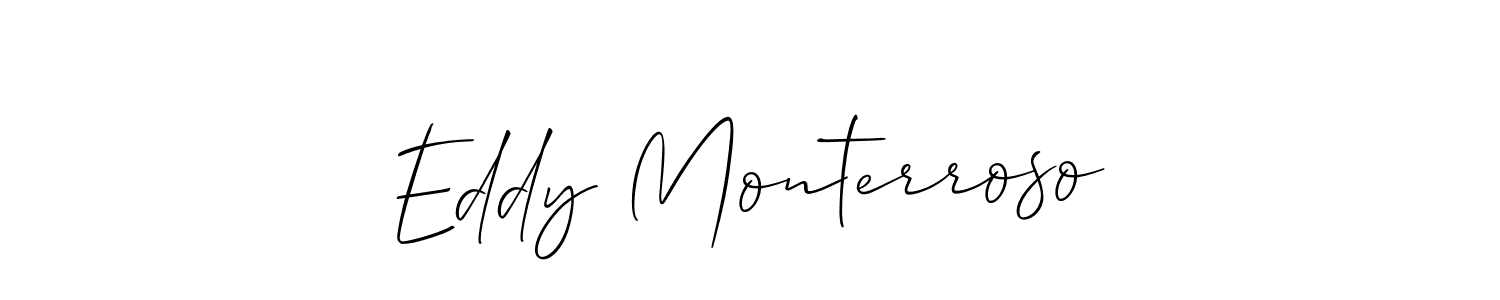 Also we have Eddy Monterroso name is the best signature style. Create professional handwritten signature collection using Allison_Script autograph style. Eddy Monterroso signature style 2 images and pictures png