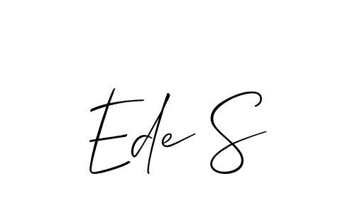 if you are searching for the best signature style for your name Ede S. so please give up your signature search. here we have designed multiple signature styles  using Allison_Script. Ede S signature style 2 images and pictures png