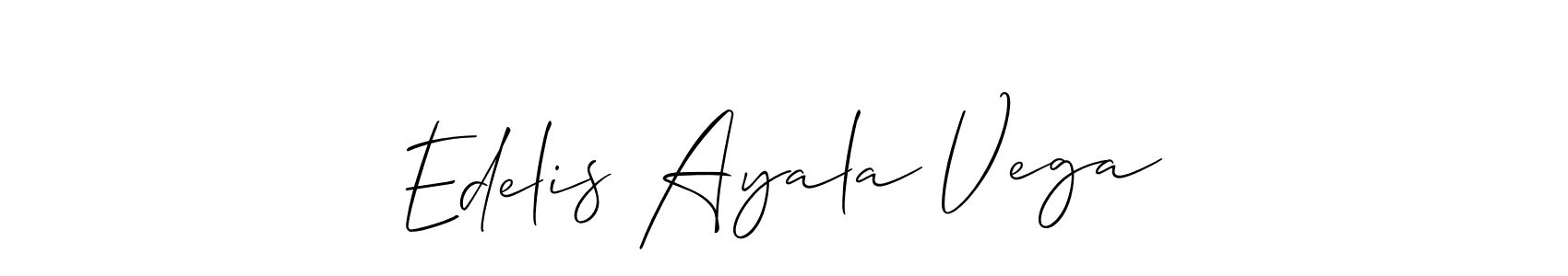 Make a beautiful signature design for name Edelis Ayala Vega. Use this online signature maker to create a handwritten signature for free. Edelis Ayala Vega signature style 2 images and pictures png