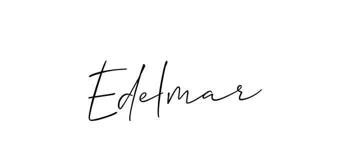 Make a beautiful signature design for name Edelmar. With this signature (Allison_Script) style, you can create a handwritten signature for free. Edelmar signature style 2 images and pictures png