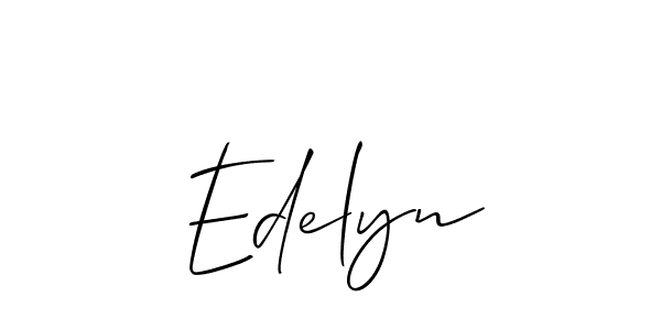 Best and Professional Signature Style for Edelyn. Allison_Script Best Signature Style Collection. Edelyn signature style 2 images and pictures png