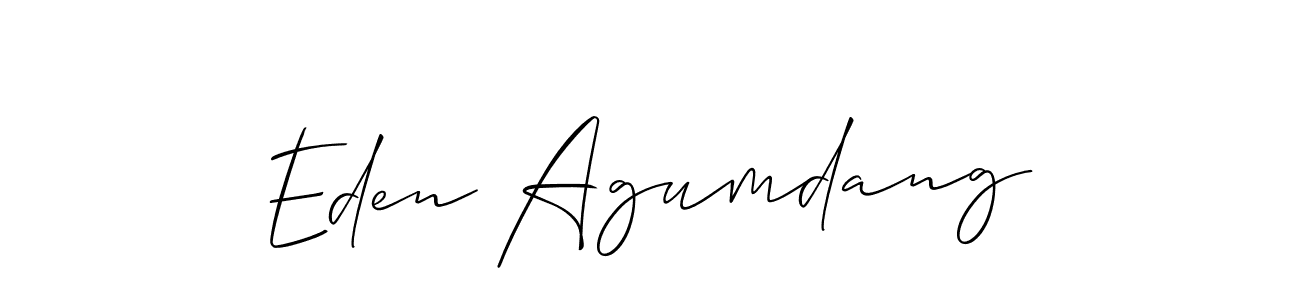 Check out images of Autograph of Eden Agumdang name. Actor Eden Agumdang Signature Style. Allison_Script is a professional sign style online. Eden Agumdang signature style 2 images and pictures png