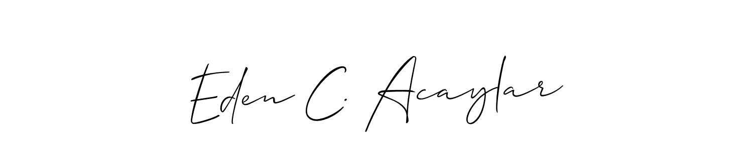 See photos of Eden C. Acaylar official signature by Spectra . Check more albums & portfolios. Read reviews & check more about Allison_Script font. Eden C. Acaylar signature style 2 images and pictures png