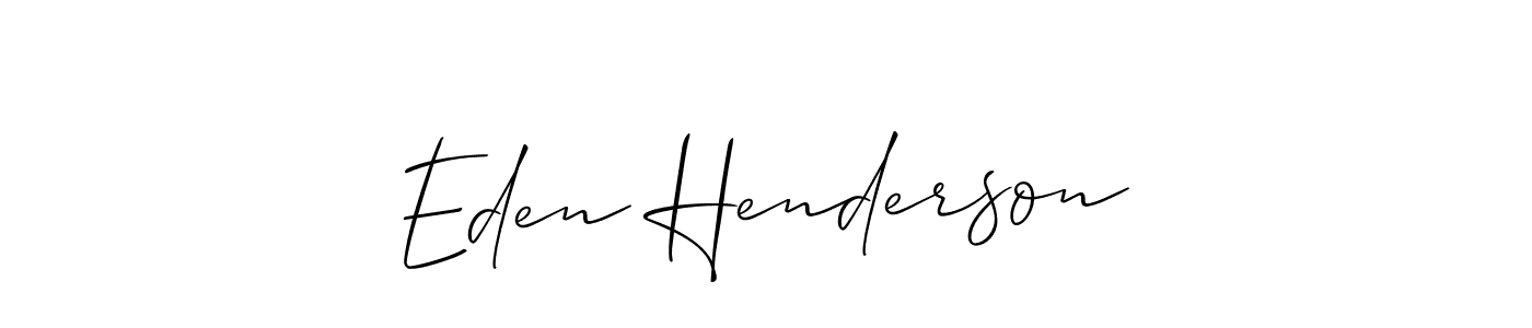 Make a short Eden Henderson signature style. Manage your documents anywhere anytime using Allison_Script. Create and add eSignatures, submit forms, share and send files easily. Eden Henderson signature style 2 images and pictures png