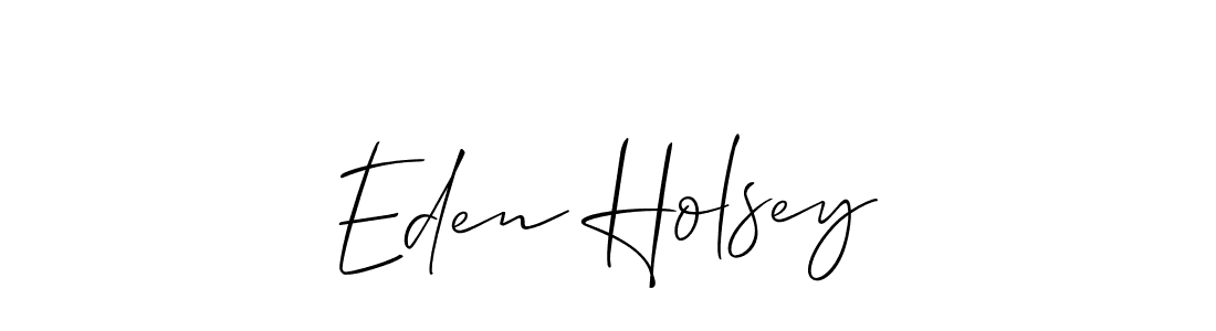 This is the best signature style for the Eden Holsey name. Also you like these signature font (Allison_Script). Mix name signature. Eden Holsey signature style 2 images and pictures png