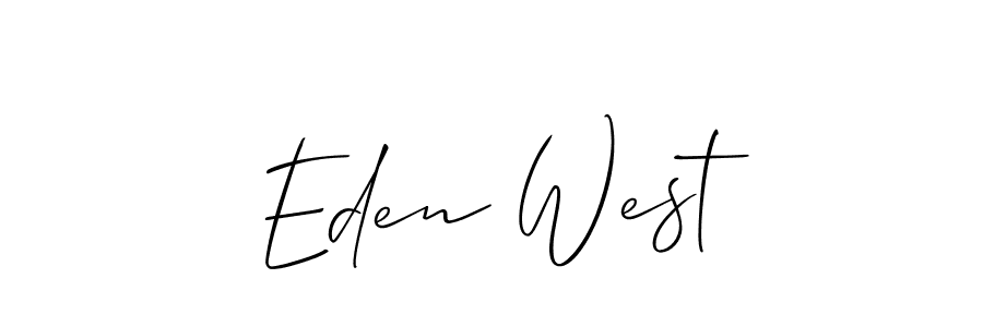 Allison_Script is a professional signature style that is perfect for those who want to add a touch of class to their signature. It is also a great choice for those who want to make their signature more unique. Get Eden West name to fancy signature for free. Eden West signature style 2 images and pictures png
