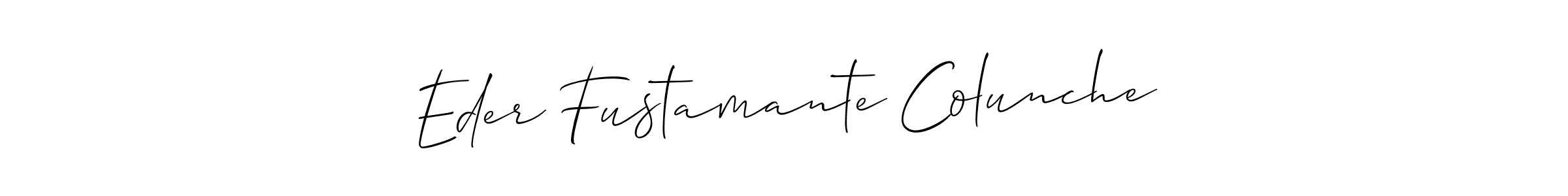 How to Draw Eder Fustamante Colunche signature style? Allison_Script is a latest design signature styles for name Eder Fustamante Colunche. Eder Fustamante Colunche signature style 2 images and pictures png
