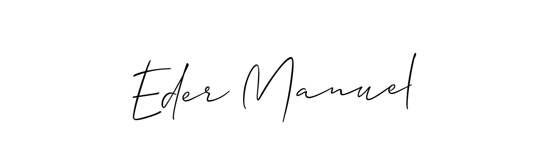 Once you've used our free online signature maker to create your best signature Allison_Script style, it's time to enjoy all of the benefits that Eder Manuel name signing documents. Eder Manuel signature style 2 images and pictures png