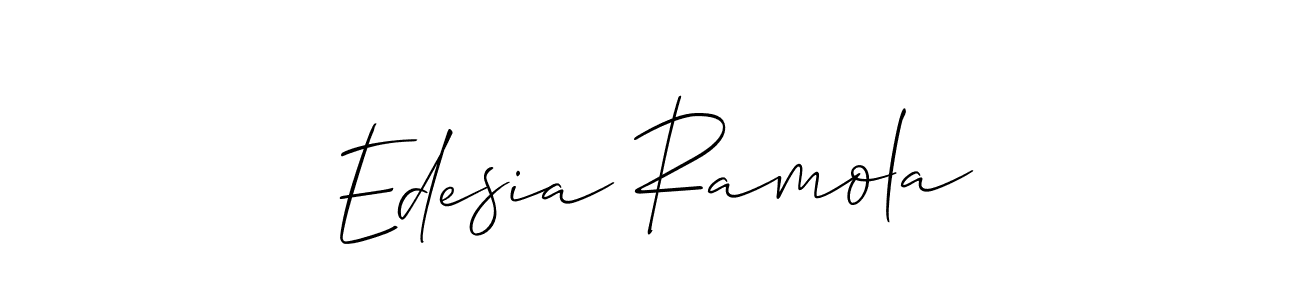 See photos of Edesia Ramola official signature by Spectra . Check more albums & portfolios. Read reviews & check more about Allison_Script font. Edesia Ramola signature style 2 images and pictures png