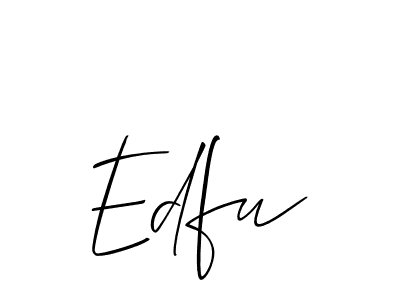 Once you've used our free online signature maker to create your best signature Allison_Script style, it's time to enjoy all of the benefits that Edfu name signing documents. Edfu signature style 2 images and pictures png