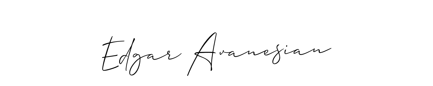 The best way (Allison_Script) to make a short signature is to pick only two or three words in your name. The name Edgar Avanesian include a total of six letters. For converting this name. Edgar Avanesian signature style 2 images and pictures png