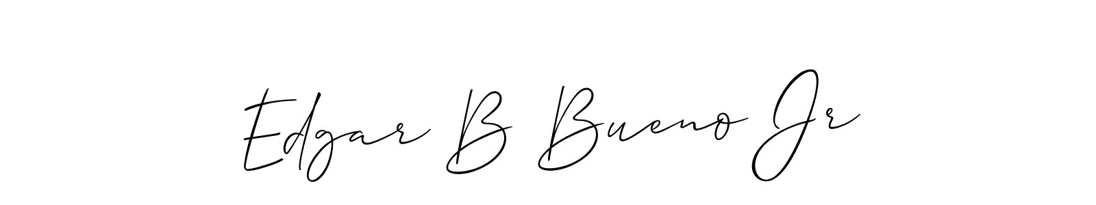 Make a beautiful signature design for name Edgar B Bueno Jr. Use this online signature maker to create a handwritten signature for free. Edgar B Bueno Jr signature style 2 images and pictures png