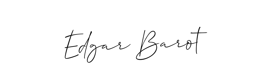 Create a beautiful signature design for name Edgar Barot. With this signature (Allison_Script) fonts, you can make a handwritten signature for free. Edgar Barot signature style 2 images and pictures png