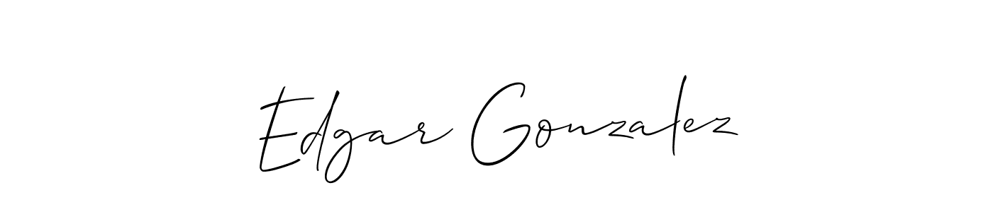 How to make Edgar Gonzalez signature? Allison_Script is a professional autograph style. Create handwritten signature for Edgar Gonzalez name. Edgar Gonzalez signature style 2 images and pictures png