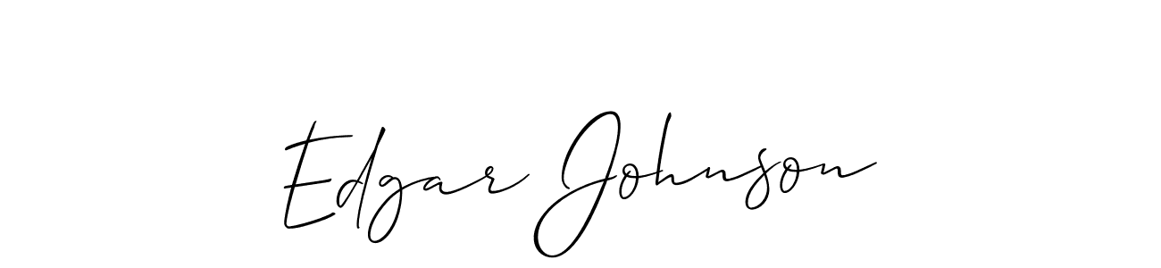 Make a beautiful signature design for name Edgar Johnson. With this signature (Allison_Script) style, you can create a handwritten signature for free. Edgar Johnson signature style 2 images and pictures png