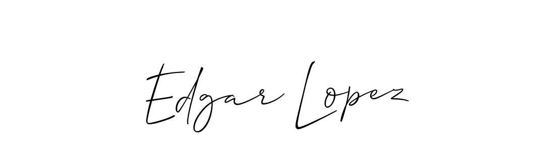 Allison_Script is a professional signature style that is perfect for those who want to add a touch of class to their signature. It is also a great choice for those who want to make their signature more unique. Get Edgar Lopez name to fancy signature for free. Edgar Lopez signature style 2 images and pictures png