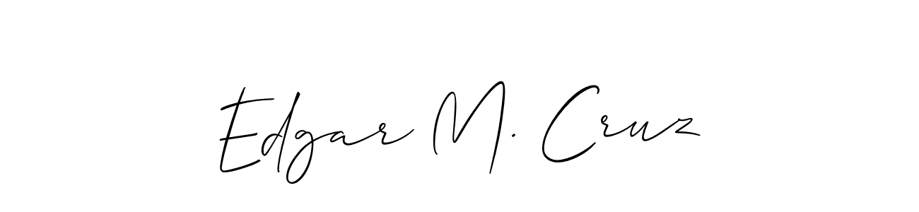 Once you've used our free online signature maker to create your best signature Allison_Script style, it's time to enjoy all of the benefits that Edgar M. Cruz name signing documents. Edgar M. Cruz signature style 2 images and pictures png