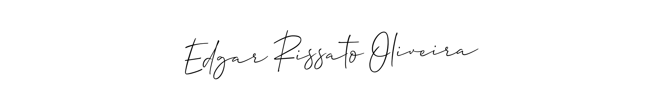 if you are searching for the best signature style for your name Edgar Rissato Oliveira. so please give up your signature search. here we have designed multiple signature styles  using Allison_Script. Edgar Rissato Oliveira signature style 2 images and pictures png