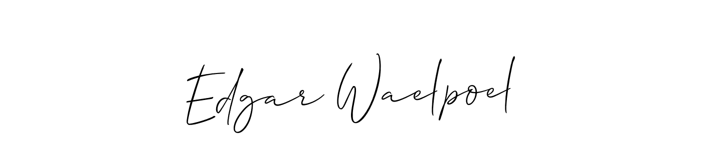 How to make Edgar Waelpoel signature? Allison_Script is a professional autograph style. Create handwritten signature for Edgar Waelpoel name. Edgar Waelpoel signature style 2 images and pictures png
