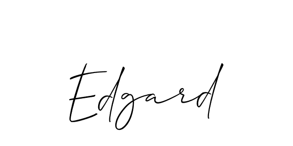Design your own signature with our free online signature maker. With this signature software, you can create a handwritten (Allison_Script) signature for name Edgard. Edgard signature style 2 images and pictures png