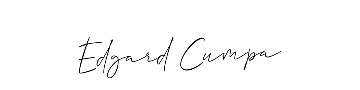 Create a beautiful signature design for name Edgard Cumpa. With this signature (Allison_Script) fonts, you can make a handwritten signature for free. Edgard Cumpa signature style 2 images and pictures png