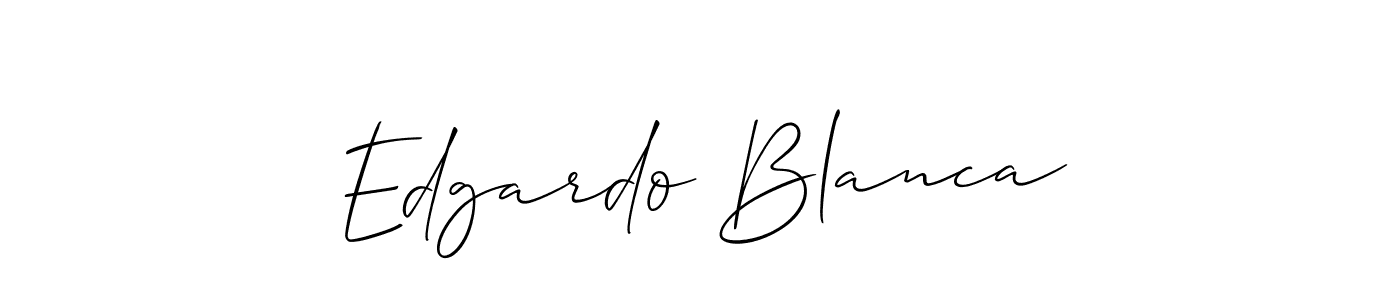 Also You can easily find your signature by using the search form. We will create Edgardo Blanca name handwritten signature images for you free of cost using Allison_Script sign style. Edgardo Blanca signature style 2 images and pictures png