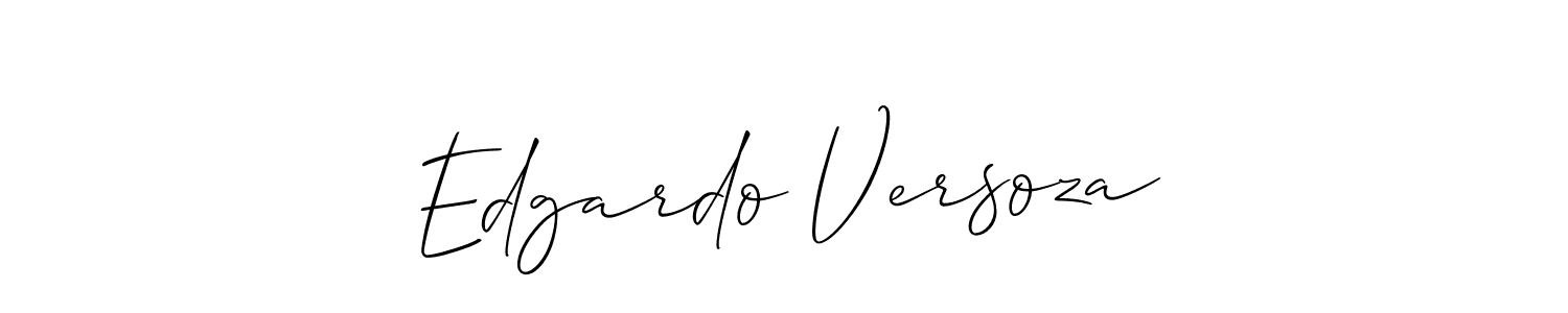 Make a short Edgardo Versoza signature style. Manage your documents anywhere anytime using Allison_Script. Create and add eSignatures, submit forms, share and send files easily. Edgardo Versoza signature style 2 images and pictures png