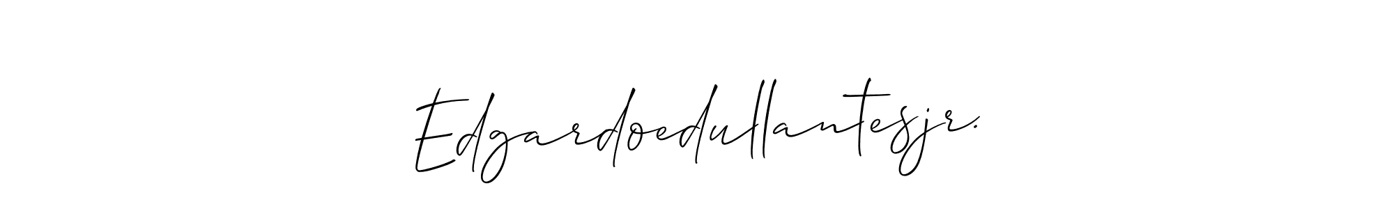 Make a beautiful signature design for name Edgardoedullantesjr.. With this signature (Allison_Script) style, you can create a handwritten signature for free. Edgardoedullantesjr. signature style 2 images and pictures png