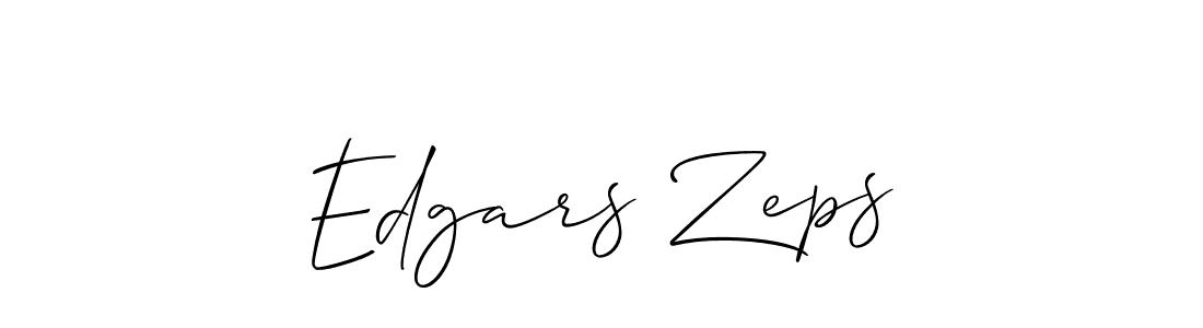 Use a signature maker to create a handwritten signature online. With this signature software, you can design (Allison_Script) your own signature for name Edgars Zeps. Edgars Zeps signature style 2 images and pictures png
