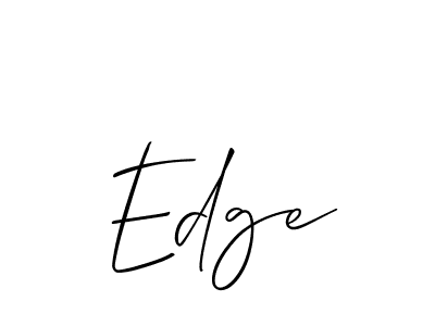 Make a beautiful signature design for name Edge. With this signature (Allison_Script) style, you can create a handwritten signature for free. Edge signature style 2 images and pictures png