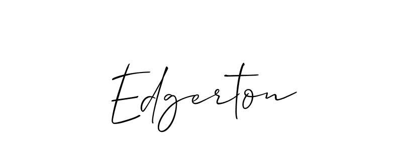 How to make Edgerton name signature. Use Allison_Script style for creating short signs online. This is the latest handwritten sign. Edgerton signature style 2 images and pictures png