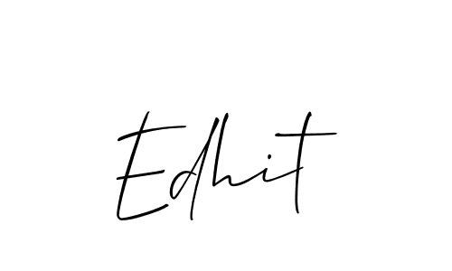 Also You can easily find your signature by using the search form. We will create Edhit name handwritten signature images for you free of cost using Allison_Script sign style. Edhit signature style 2 images and pictures png