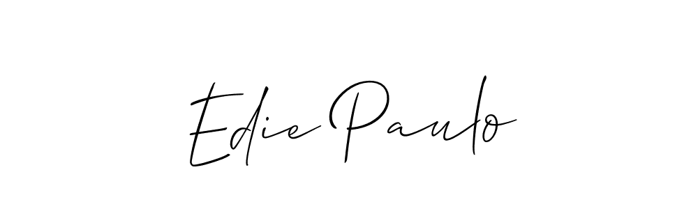 Check out images of Autograph of Edie Paulo name. Actor Edie Paulo Signature Style. Allison_Script is a professional sign style online. Edie Paulo signature style 2 images and pictures png